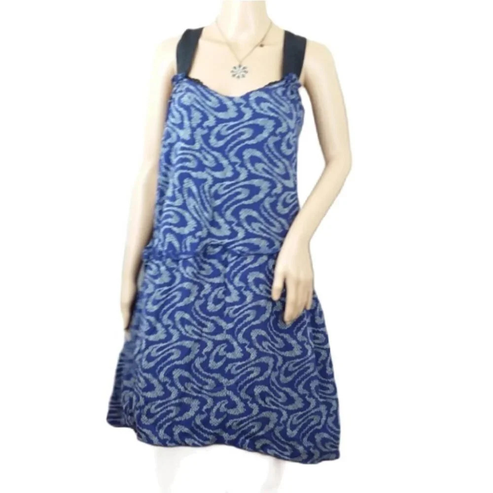 Vanessa Bruno Silk Blue Floral Dress